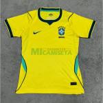 Camiseta Brasil Primera Equipación Mundial 2026 Amarillo Mujer