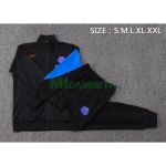 Chandal PSG 2025/2026 Negro con Manga Azul