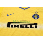 Camiseta Inter de Milan Tercera Equipación Retro 2002/03 Amarillo Niño Kit