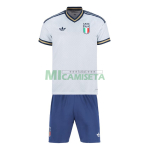 Camiseta Italia Segunda Equipación Mundial 2026 Blanco Niño Kit