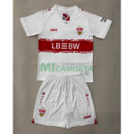 Camiseta VfB Stuttgart Primera Equipación 2025/2026 Blanco Niño Kit