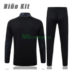 Sudadera De Entrenamiento AC Milan 2025/2026 Niño Kit Negro/Rojo con Estampado