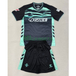 Camiseta Real Betis Tercera Equipación 2025/2026 Negro Niño Kit con Parche La Liga