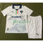 Camiseta Monterrey Segunda Equipación 2025/2026 Club World Cup Blanco Niño Kit