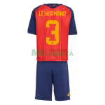 Camiseta Le Normand 3 España Primera Equipación 2026 Rojo/Azul Niño Kit