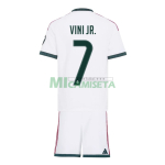 Camiseta VINI JR. 7 Real Madrid Primera Equipación 2026/2027 Blanco Niño Kit con Parche HP