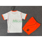 Camiseta Holanda Segunda Equipación Mundial 2026 Blanco Niño Kit