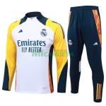 Sudadera de Entrenamiento Real Madrid 2024/2025 Blanco/Amarillo