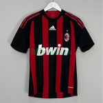 Camiseta RONALDINHO 80 AC Milan Primera Equipación Retro 2008/09