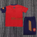 Camiseta España Primera Equipación Retro 1996 Rojo/Azul Niño Kit