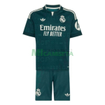 Camiseta Real Madrid Segunda Equipación 2026/2027 Verde Oscuro Niño Kit con Parche HP