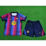 Camiseta Barcelona Primera Equipación 2026/2027 Azul/Rojo Niño Kit (EDICIÓN JUGADOR)