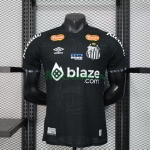 Camiseta Santos FC 2025/2026 Edición Especial Negro con Publicitario (EDICIÓN JUGADOR)