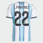 Camiseta L.Martínez 22 Argentina Primera Equipación 2026 Azul/Blanco