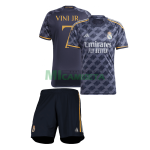 Camiseta Vini Jr. 7 Real Madrid Segunda Equipación 2023/2024 Niño Kit