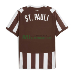 Camiseta FC St. Pauli Primera Equipación 2025/2026 Blanco/Marrón