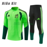 Sudadera de Entrenamiento México 2026 Niño Kit Verde Claro