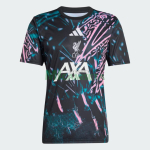 Camiseta Liverpool 2025/2026 Pre-Match Negro/Rosa/Azul