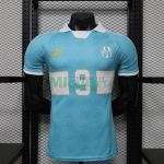 Camiseta 9 Olympique Marsella Retro 2026/2027 Azul Claro (EDICIÓN JUGADOR)
