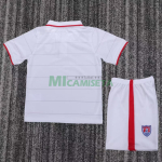 Camiseta EE.UU. Primera Equipación Retro 2014 Blanco Niño Kit