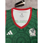 Top corto México Primera Equipación Mundial 2026 Verde Mujer