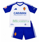 Camiseta Real Zaragoza Primera Equipación 2026/2027 Blanco/Azul Niño Kit