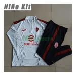 Sudadera De Entrenamiento AC Milan 2025/2026 Niño Kit Blanco/Rojo