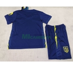 Camiseta Atlético de Madrid Segunda Equipación 2025/2026 Azul Niño Kit