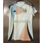 Camiseta España Segunda Equipación la EURO Femenina 2025 Mujer Blanco/Beige