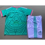 Camiseta México Primera Equipación 2026 Verde Niño Kit