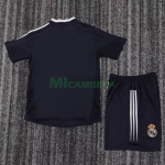 Camiseta Real Madrid Segunda Equipación Retro 2004/05 Negro Niño Kit