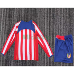 Camiseta Atlético de Madrid Primera Equipación Retro 2004/05 ML Rojo/Blanco Niño Kit