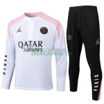 Sudadera de Entrenamiento PSG 2024/2025 Kit Blanco/Rosa