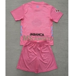 Camiseta Celta de Vigo Tercera Equipación 2025/2026 Rosa Niño Kit con Parche La Liga