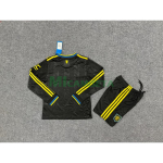 Camiseta Manchester United Tercera Equipación 2025/2026 ML Negro Niño Kit