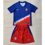 Camiseta EE.UU. Segunda Equipación 2024 Niño Kit