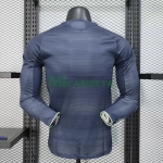 Camiseta Real Madrid Segunda Equipación 2025/2026 ML Azul Marino (EDICIÓN JUGADOR)