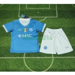 Camiseta Napoli Primera Equipación 2025/2026 Azul Niño Kit