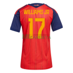Camiseta Williams Jr 17 España Primera Equipación 2026 Rojo/Azul Mujer