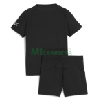 Camiseta Manchester City Segunda Equipación 2025/2026 Negro Niño Kit