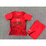 Camiseta Turquía Primera Equipación Mundial 2026 Rojo Niño Kit