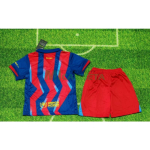Camiseta Barcelona Cuarta Equipación 2025/2026 Azul/Rojo Niño Kit
