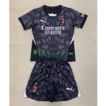 Camiseta De Portero AC Milan 2024/2025 Niño Kit Negro