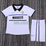 Camiseta Inter de Milan Segunda Equipación Retro 1998/99 Blanco Niño Kit