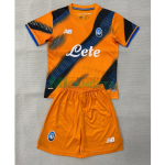 Camiseta Atalanta BC Tercera Equipación 2025/2026 Naranja/Azul Niño Kit