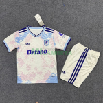 Camiseta Aston Villa Tercera Equipación 2025/2026 Blanco Roto Niño Kit
