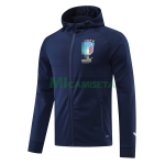 Chaqueta Italia 2022 Con Capucha Azul Marino