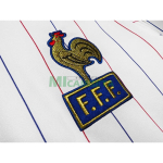 Camiseta Francia Segunda Equipación Retro 1980/82 ML Blanco
