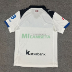 Camiseta Alavés Segunda Equipación 2025/2026 Blanco/Azul con Parche La Liga
