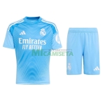 Camiseta de Portero Real Madrid 2025/2026 Azul Niño Kit